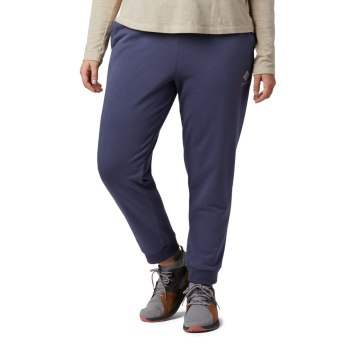 Columbia Ženske Hlače - Logo French Terry Jogger Plus Size Tamnoplave | DSQG-65930